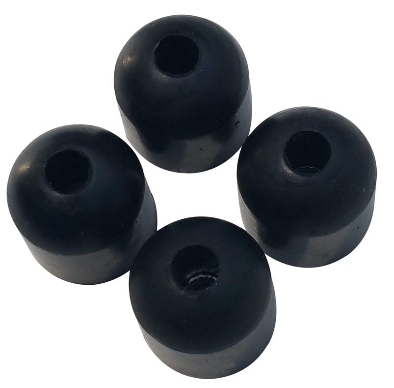 JQuad (4 Pack) Rubber Screw On Bumpers - Shed Doors, Sliding Door & Cabinets - Image 1